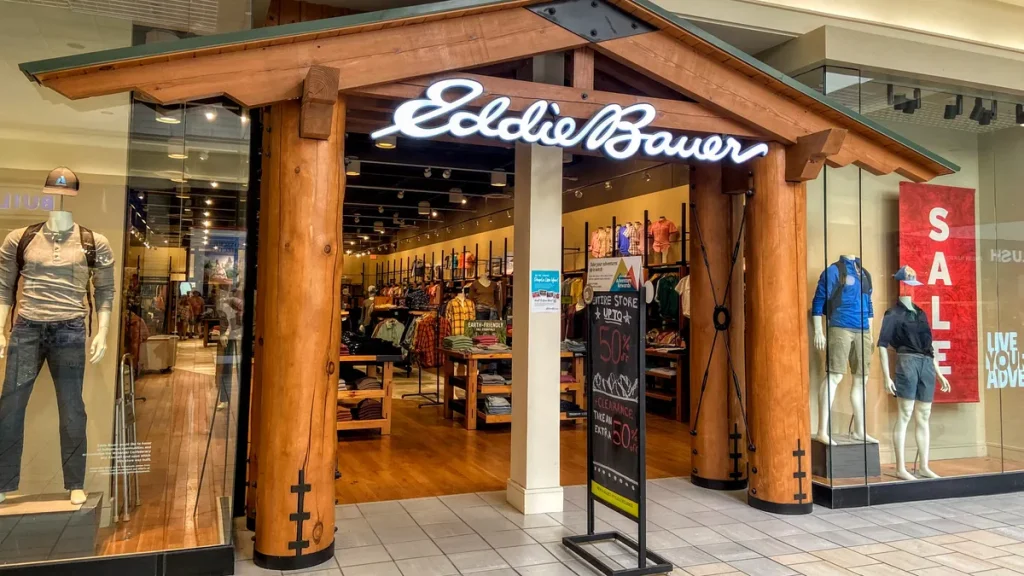 Eddie Bauer files for bankruptcy, citing inflation, tariffs, and changing consumer preferences, with plans to sell 180 stores in the U.S. and Canada.