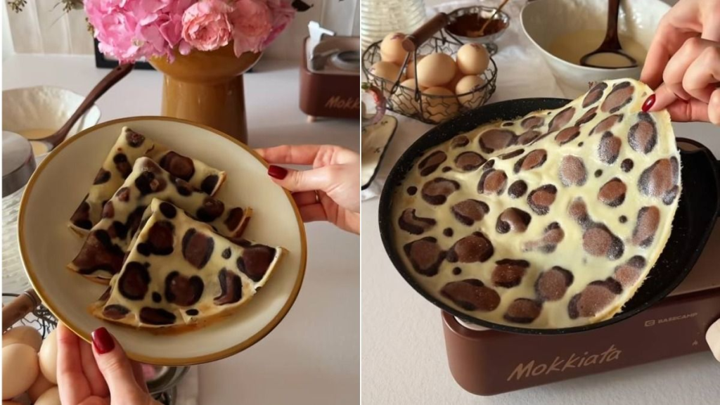 How to make leopard print pancakes: learn the secrets of drawing with cocoa batter on milk. A detailed guide for thin, delicious, and exotic looking crepes.