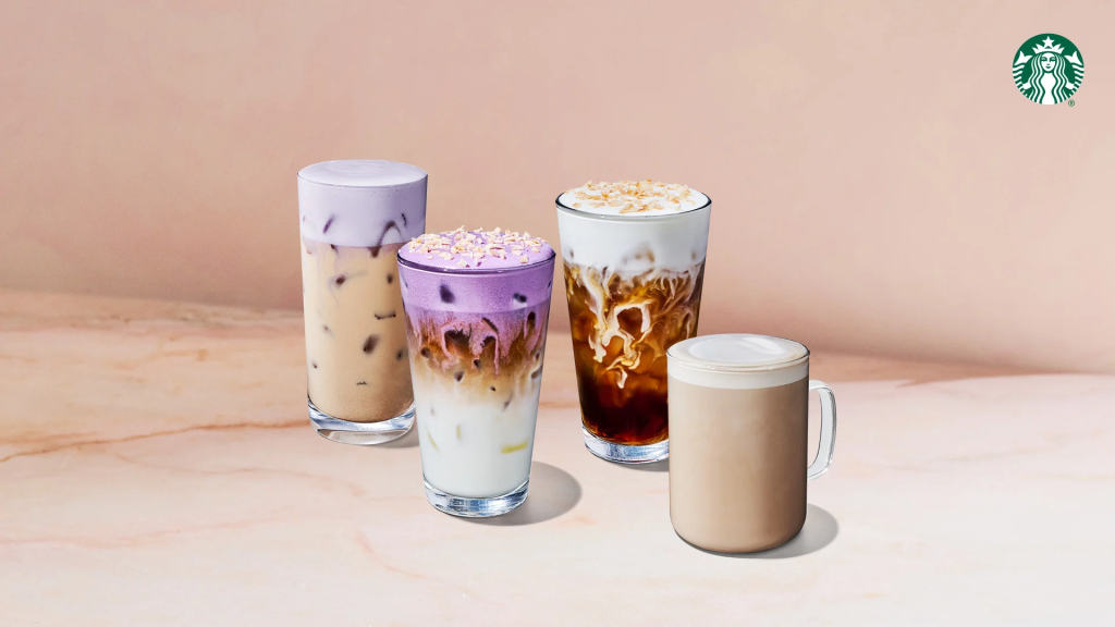 Starbucks unveils its spring 2026 menu featuring Ube Coconut Macchiato, new customizable chai, toasted coconut drinks, lavender returns and Energy Refreshers.