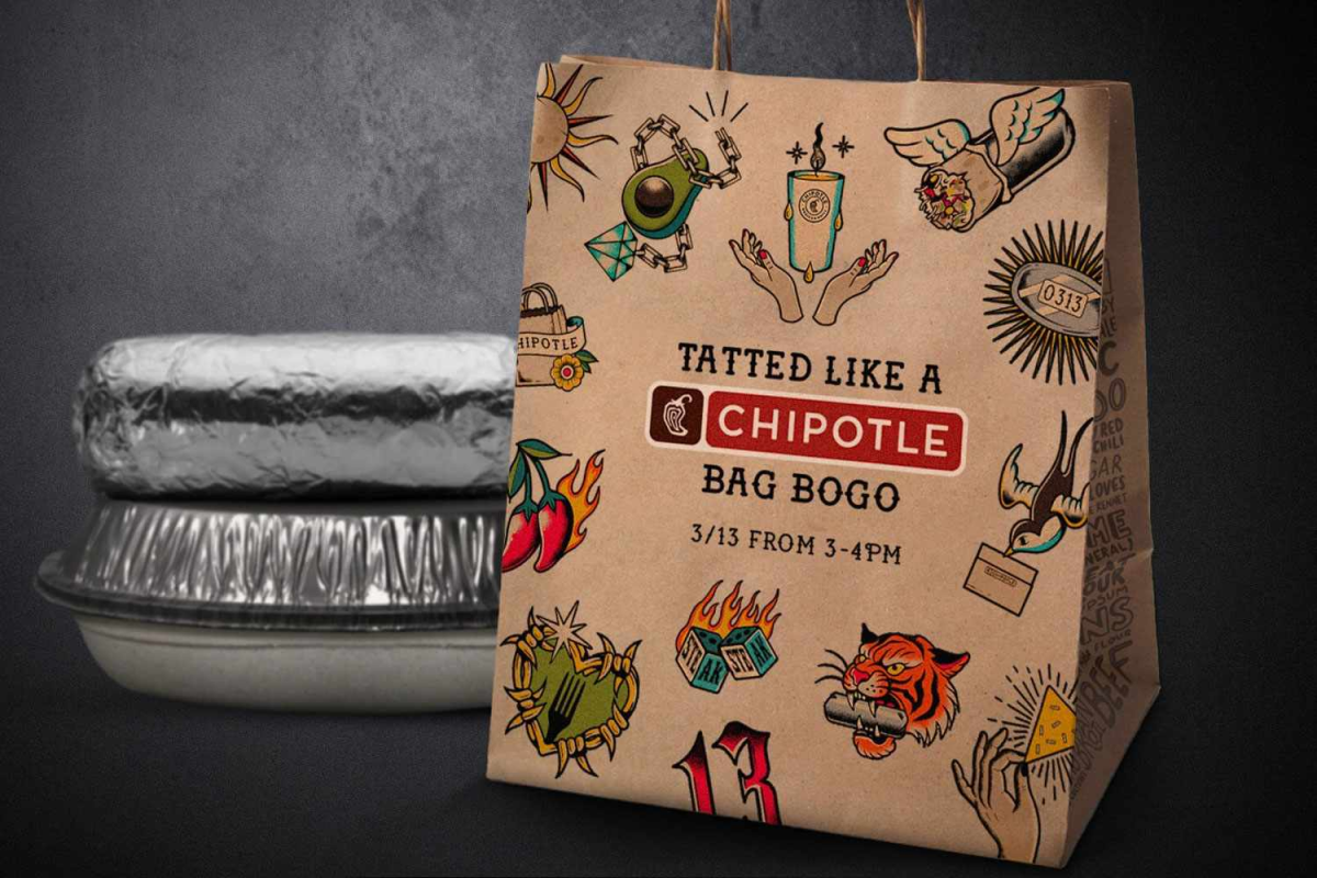 Chipotle celebrates tattooed fans with a Friday the 13th BOGO deal in the U.S., Canada, UK, France, and Germany, plus special Swae Lee tattoos in Miami.