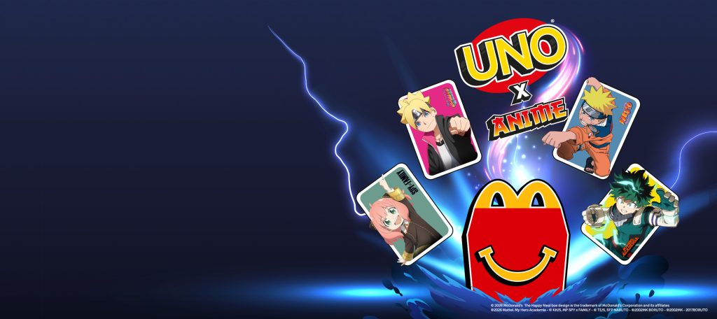 How to play Uno Flip Boruto McDonald's 2026 USA: learn the rules for Anya's telepathy and Yor's super kick cards. Full guide to Happy Meal anime decks and special rules.