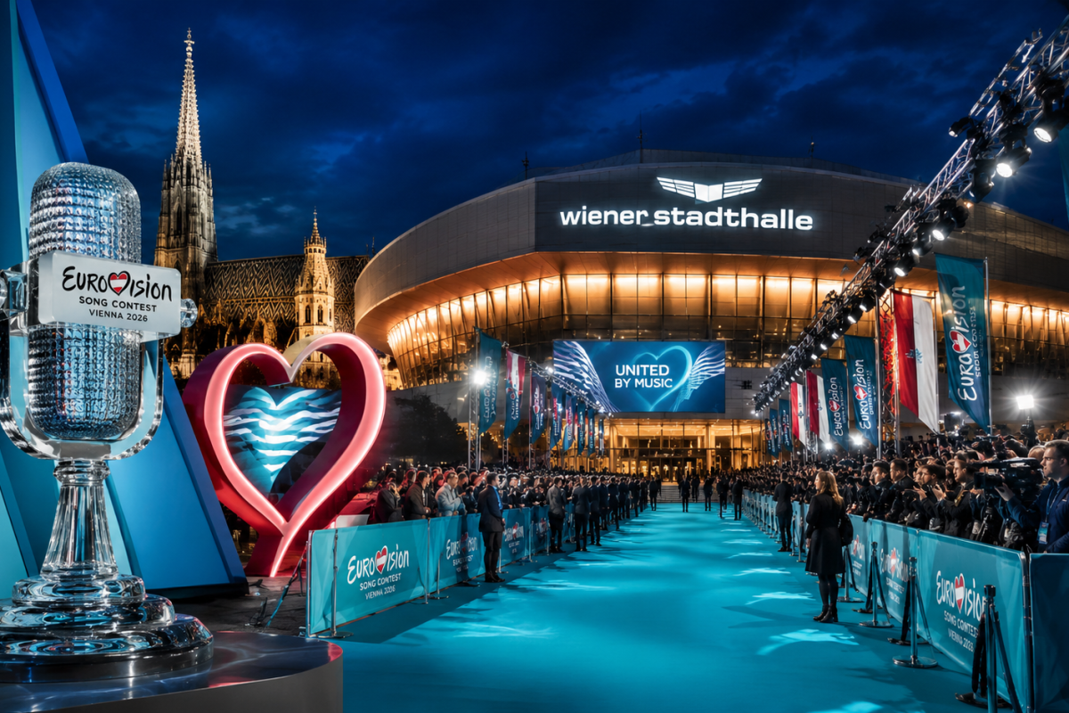 Eurovision 2026 opening ceremony begins in Vienna with live performances, LELÉKA’s appearance, semifinal schedule, and global fan reactions.