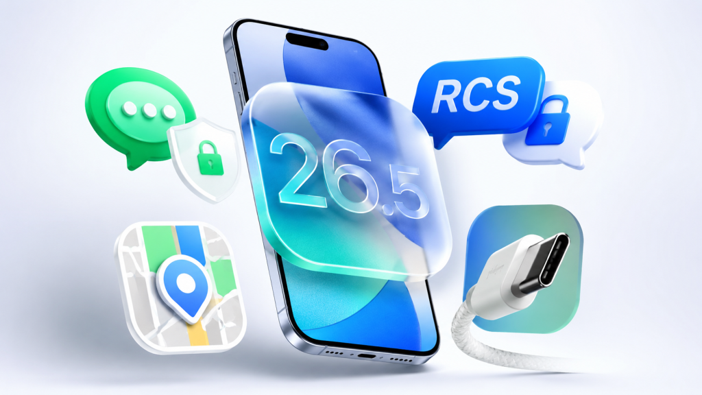 iOS 26.5 brings encrypted RCS messaging, Apple Maps ads, USB-C accessory pairing, Pride wallpapers and faster Android transfer tools for iPhone users.