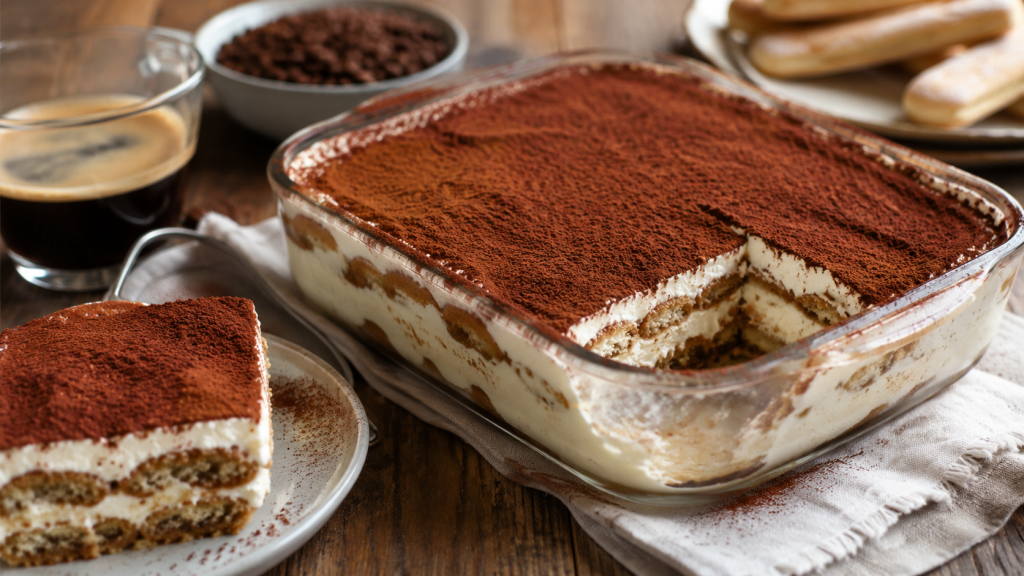 Learn how to make authentic homemade tiramisu with mascarpone, espresso, and ladyfinger cookies. Step-by-step Italian recipe with expert tips and variations.
