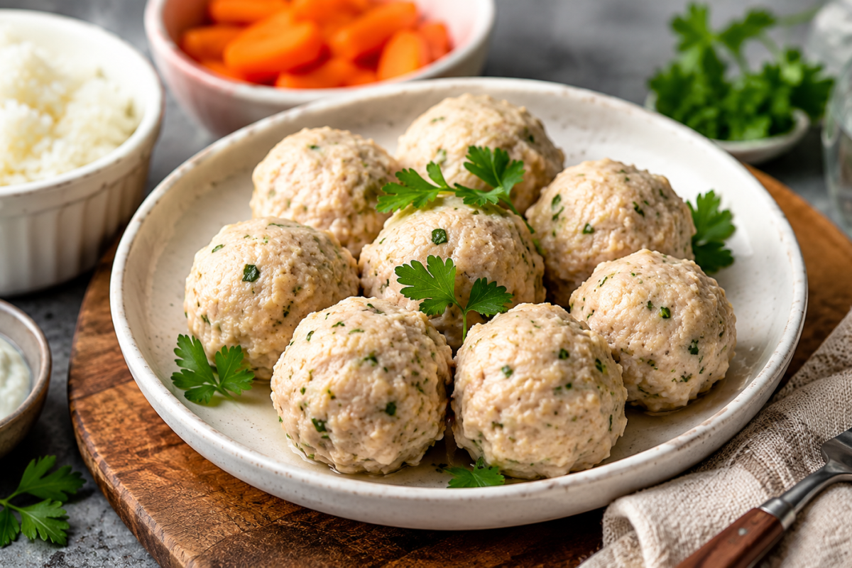 Learn how to make soft steamed meatballs for gastritis with lean chicken, gentle ingredients, cooking tips, safe side dishes, and digestion-friendly variations.