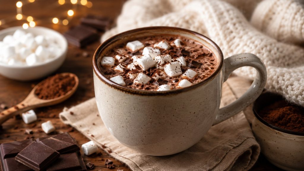 Learn how to make hot chocolate at home with real chocolate, creamy milk, and simple ingredients. Easy homemade recipe with variations, tips, toppings, and serving ideas.