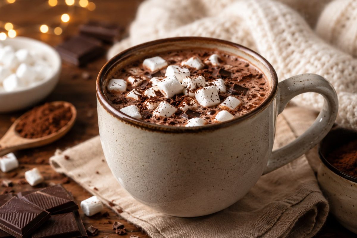 Learn how to make hot chocolate at home with real chocolate, creamy milk, and simple ingredients. Easy homemade recipe with variations, tips, toppings, and serving ideas.