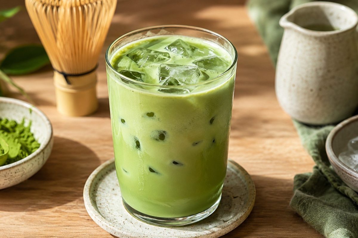 Iced matcha latte recipe guide to help you create a professional cafe-style drink at home with simple tips, essential equipment, and milk pairing suggestions.