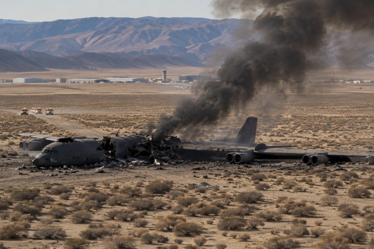B-52 bomber crash in California killed 8 at Edwards Air Force Base and raises questions about aging U.S. military aircraft modernization.