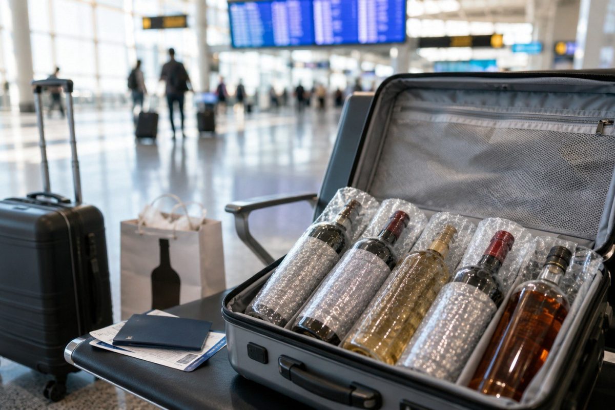 How much alcohol can you bring from abroad? Check US limits for flights and cars, the 1-liter exemption, 5-liter baggage rule, taxes, and declaration requirements.