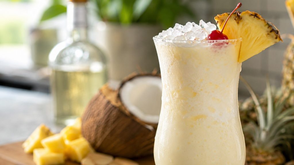 How to make piña colada at home with exact alcoholic and non-alcoholic recipes, ingredient ratios, blender instructions, rum tips, variations, and easy fixes.