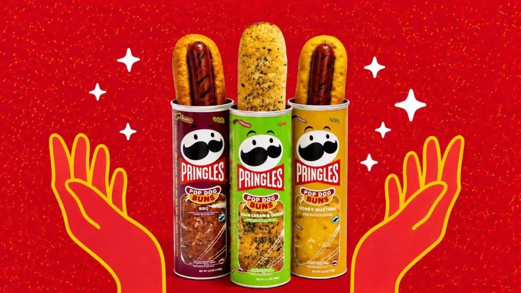 Pringles Pop Dog Buns launch in three chip-inspired flavors through limited online drops on July 8 and July 15, 2026