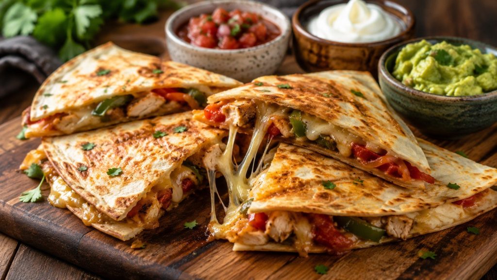 How to make a quesadilla with crisp tortillas, melted cheese and chicken: exact ingredients, cooking times, filling ideas, storage tips and common mistakes.