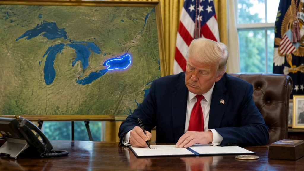 Lake America becomes the U.S. federal name for Lake Ontario after Trump signs an executive order amid escalating trade tensions with Canada.