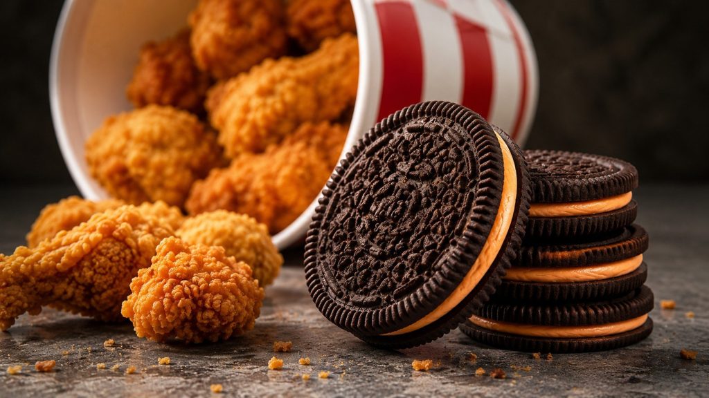 Oreo × KFC fried chicken cookies launched in China. Here is what is known about their flavor, price and possible availability in the United States.