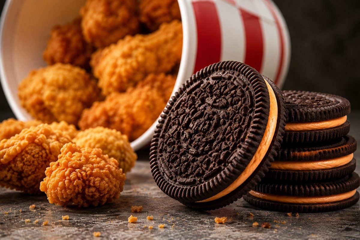 Oreo × KFC fried chicken cookies launched in China. Here is what is known about their flavor, price and possible availability in the United States.