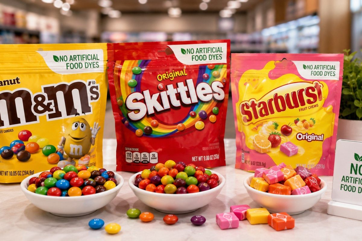 M&M's without artificial food dyes debut alongside new Skittles and Starburst versions as Mars turns to beet juice, turmeric and spirulina.