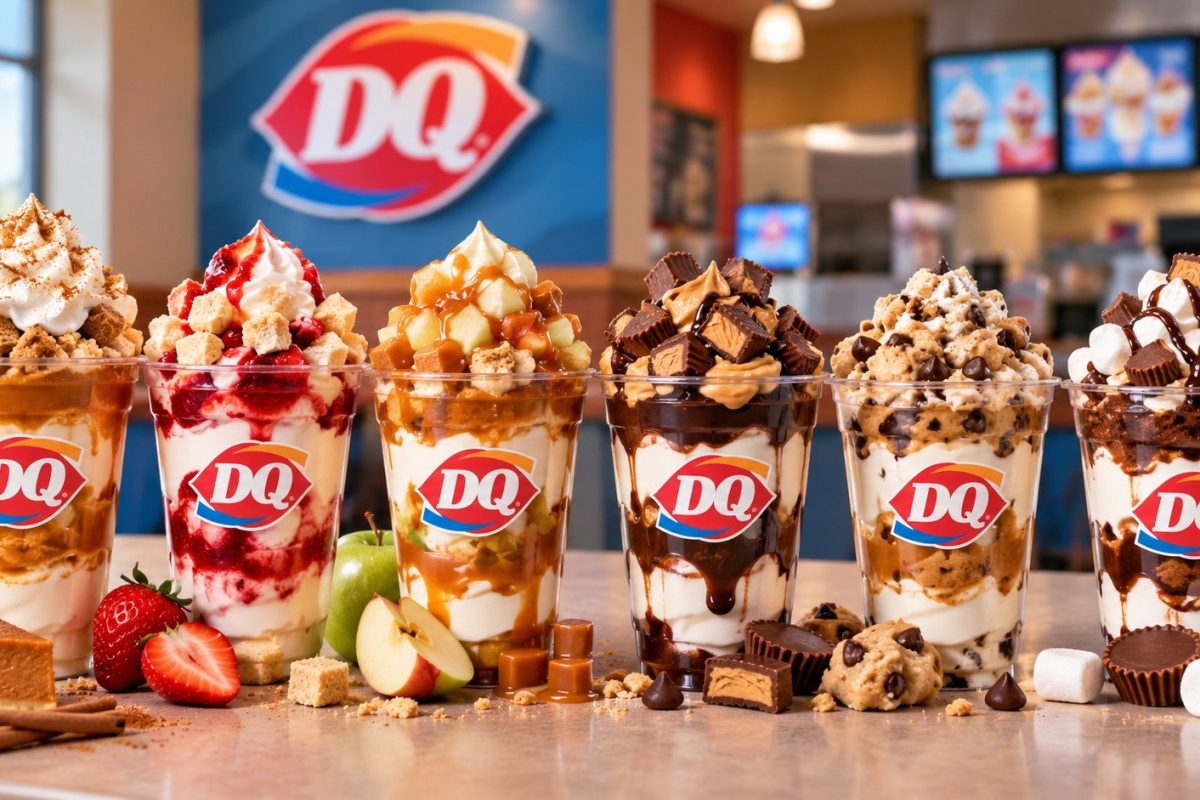 Dairy Queen parfaits turn DQ favorites into layered desserts. See 6 custom flavors, including Pumpkin Pie, PB&J and Caramel Apple Cheesecake.