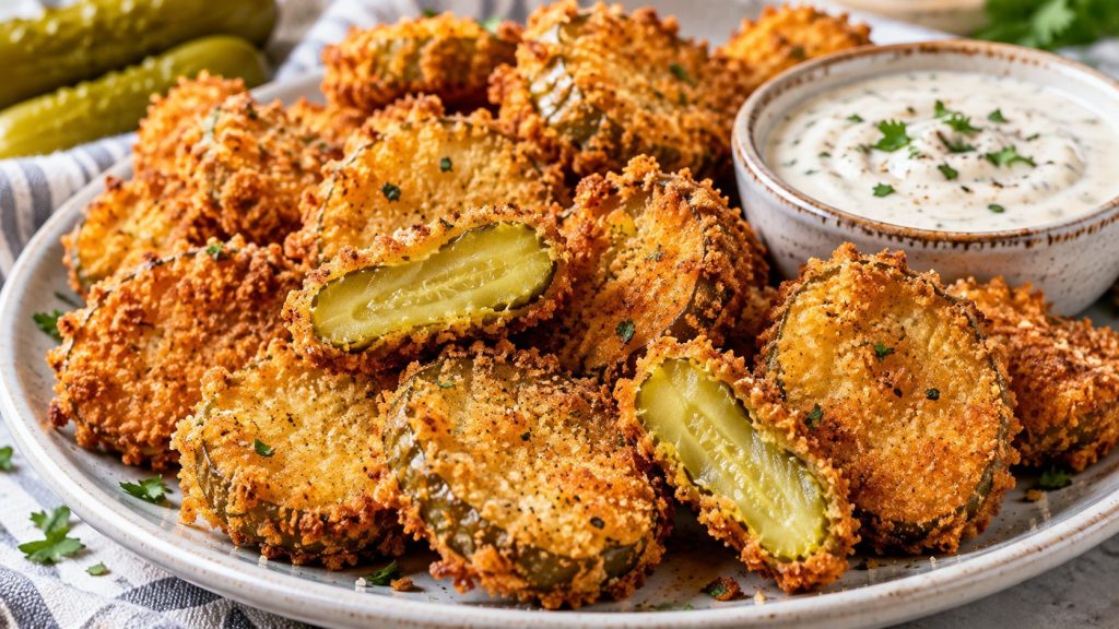 Air fryer pickles become crisp with dried dill chips, panko breading and 400°F heat. Learn cooking time, breading steps, dips, storage and fixes for soggy pickles.