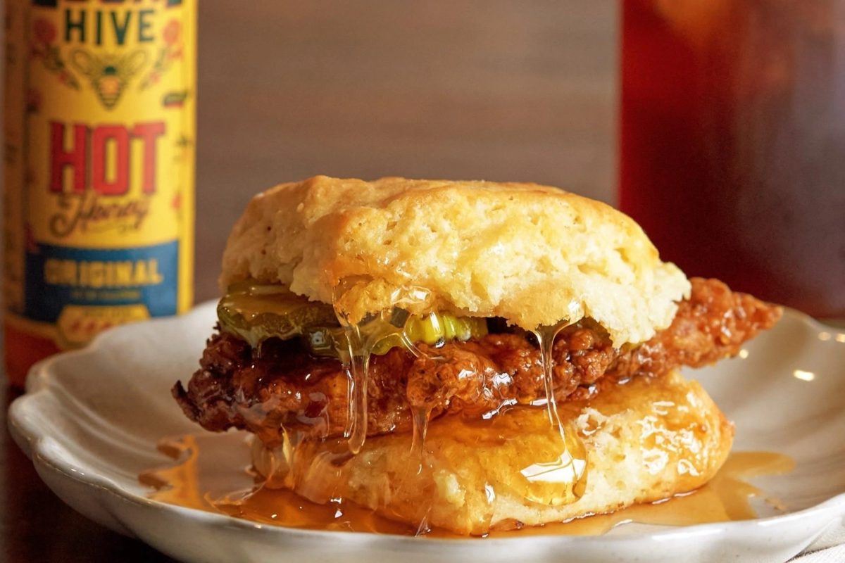 Popeyes Honey Chicken Biscuit launches nationwide on September 28 for $5, combining fried chicken, a large buttermilk biscuit and sweet honey sauce.