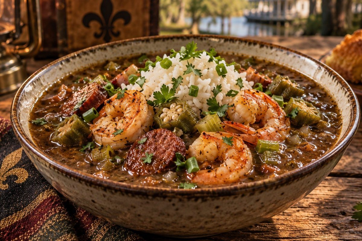 How to make gumbo with dark roux, chicken, sausage, okra and Louisiana seasoning. Learn cooking times, ingredients, storage rules and common mistakes.